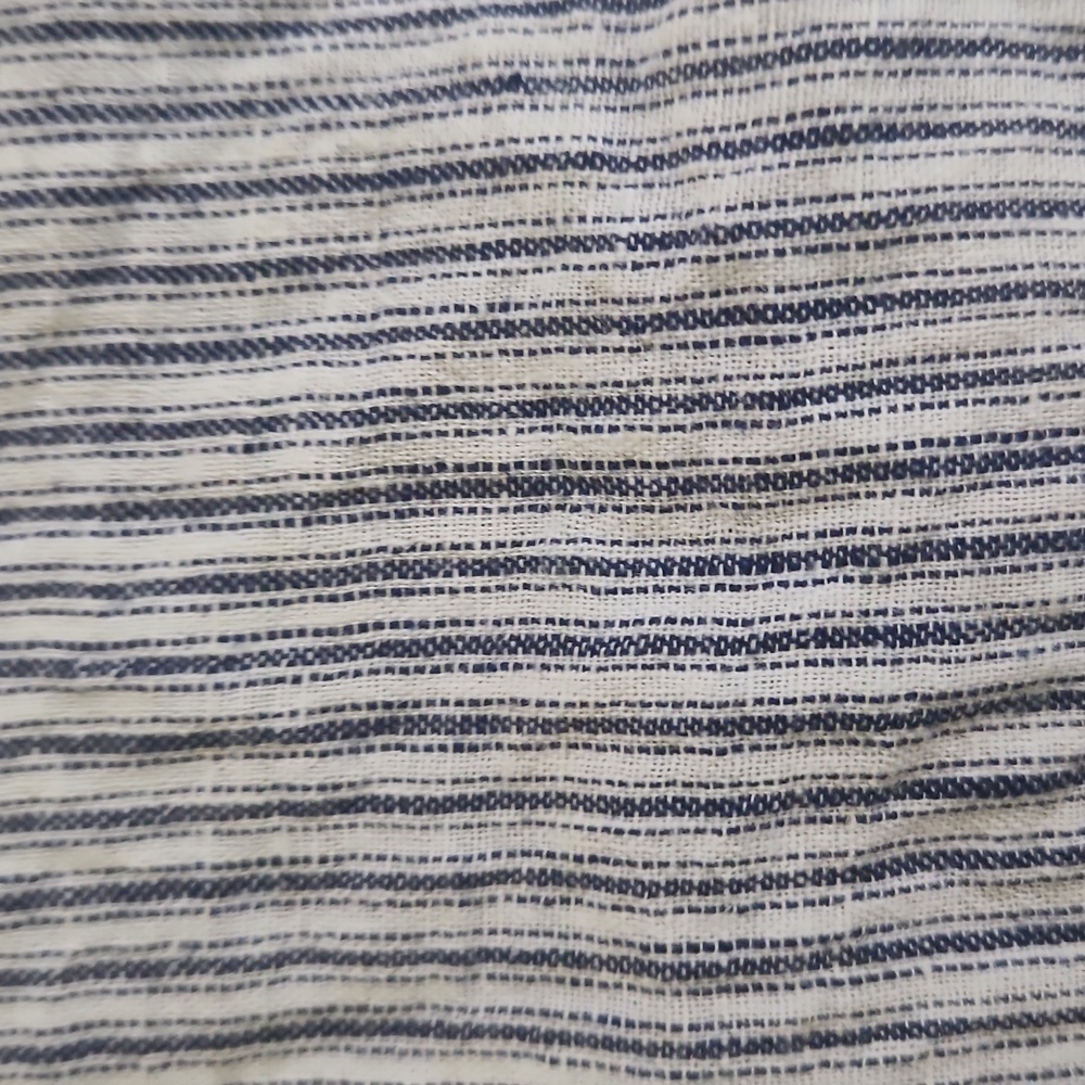 J. Crew Blue Denim With Flutter Sleeves Top Womens 10 - Picture 3 of 6